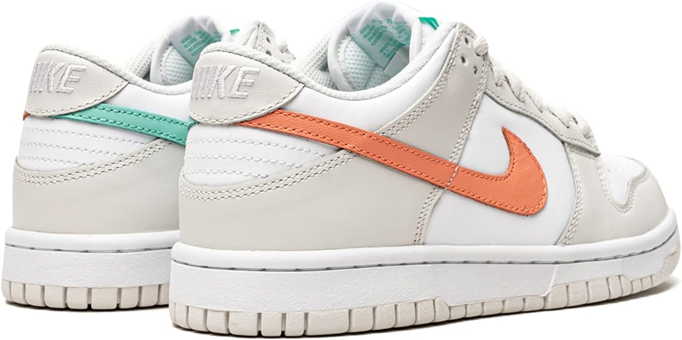 Кроссовки Nike Boys' Dunk Low SE, белый/серый — фото 3