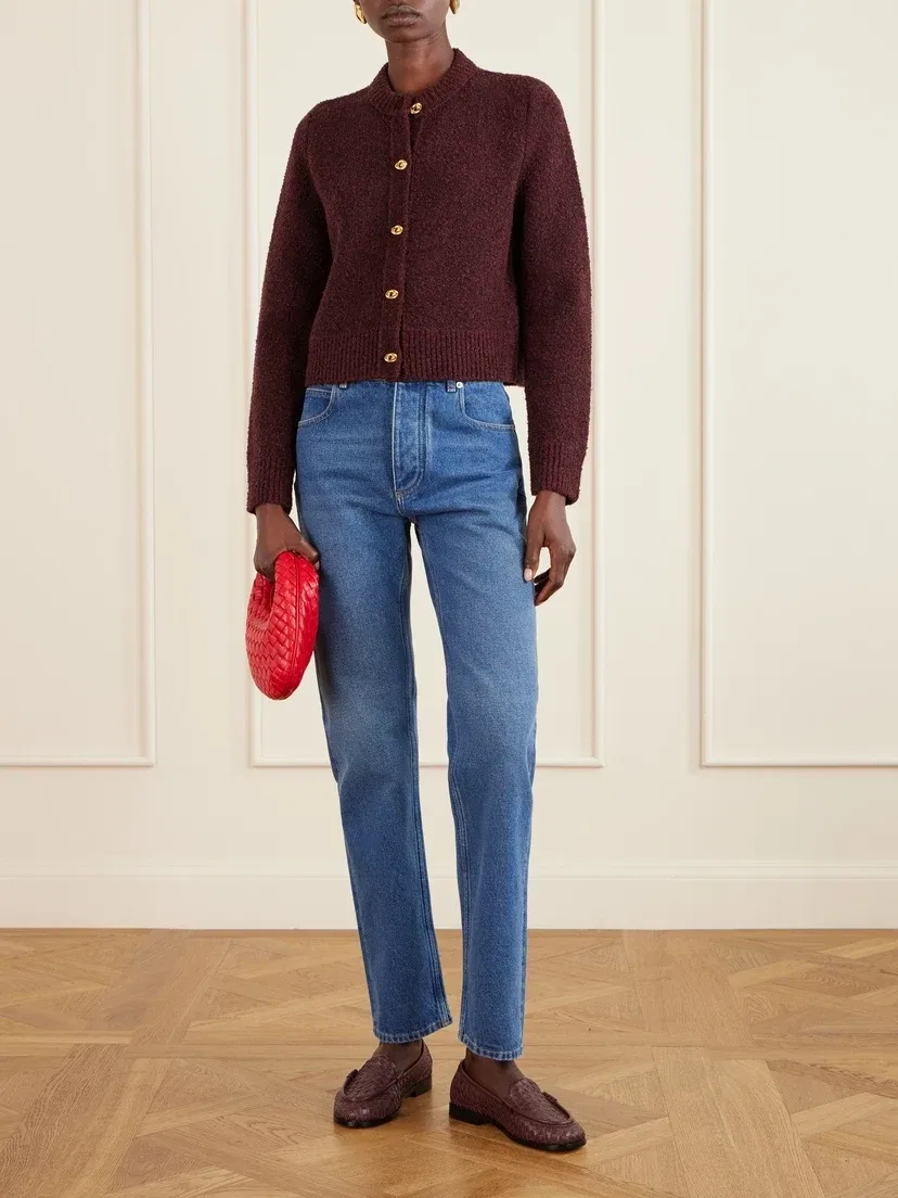 Сумка на плечо Veneta Baby Intrecciato из кожи BOTTEGA VENETA, красный — фото 2