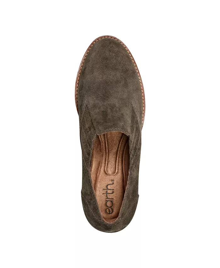 Женские балетки Jalin Almond Toe Slip-On Shooties Earth, зеленый — фото 4