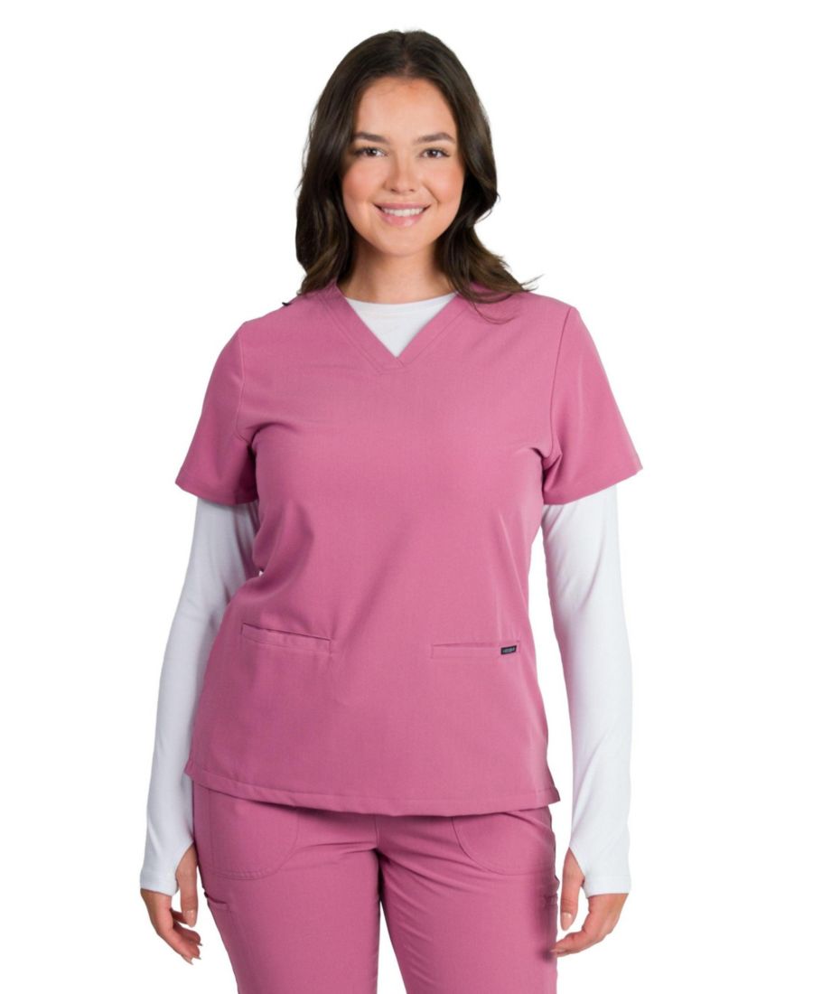 

Женская облегающая медицинская рубашка Sofia с 3 карманами Medgear, Mauve