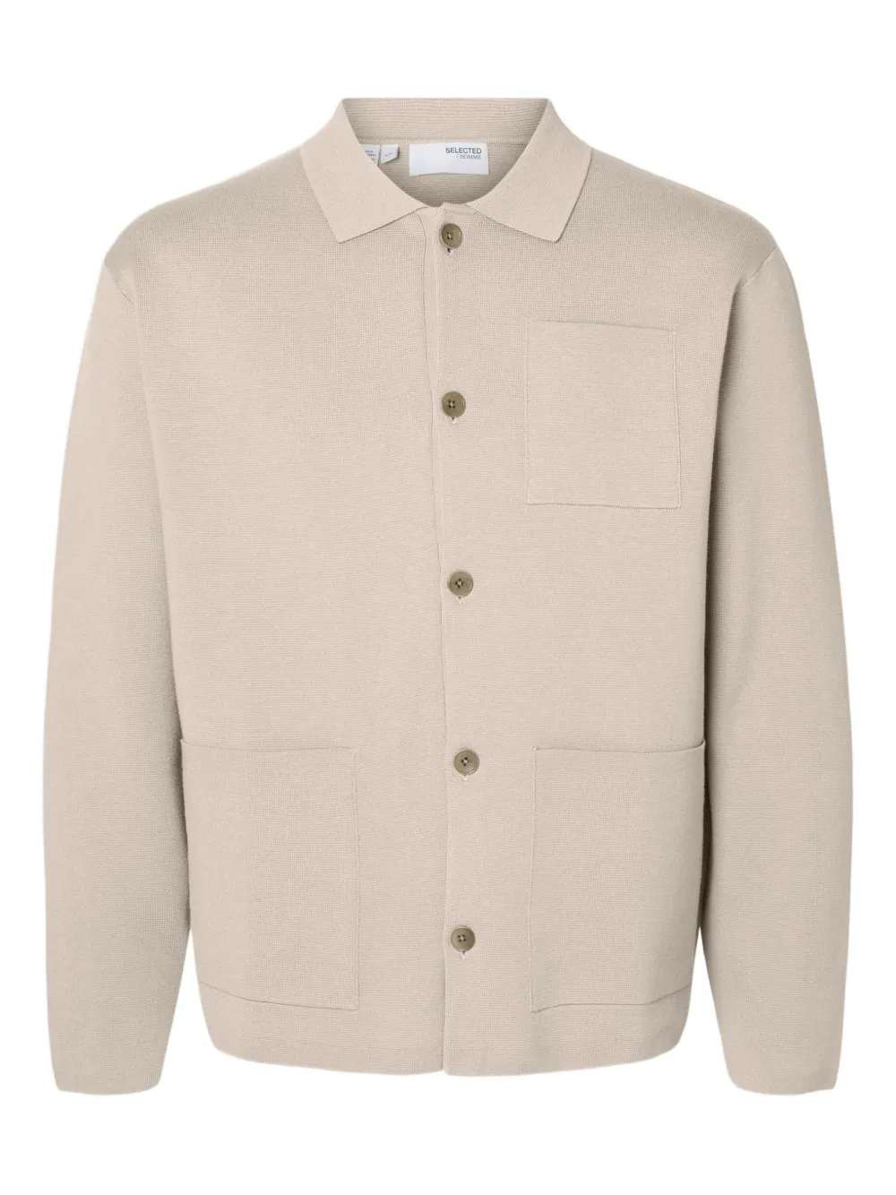 

Кардиган с накладными карманами Selected, нейтральный