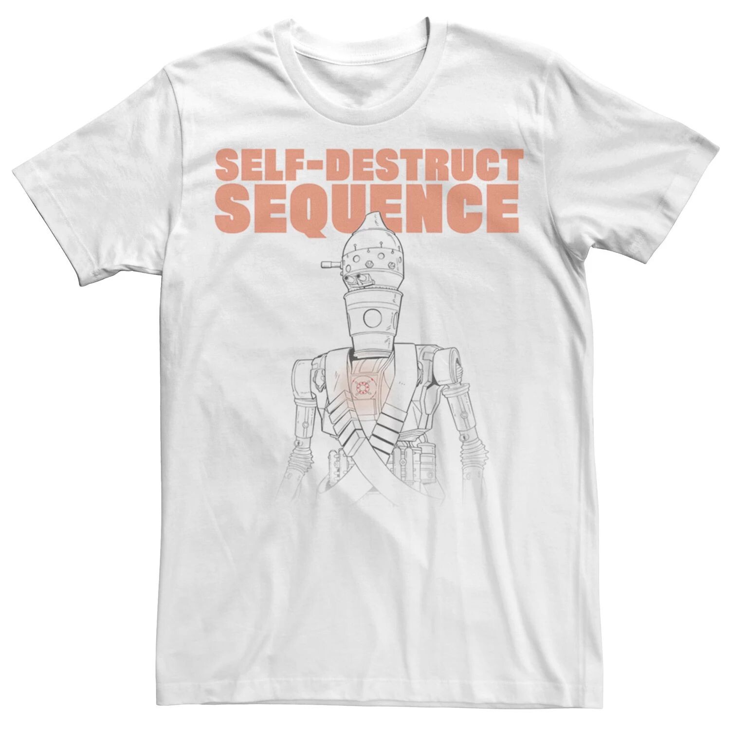 

Мужская футболка The Mandalorian IG-11 Self-Destruct Sequence Star Wars