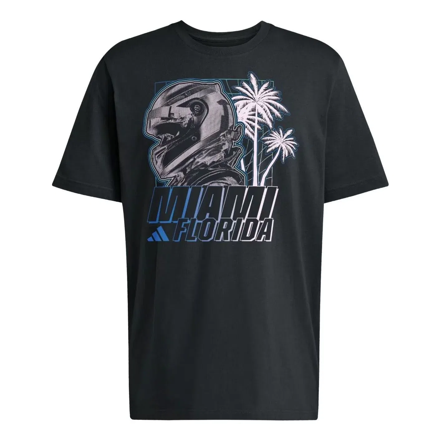 Футболка Adidas Miami Race, черная, LG4657