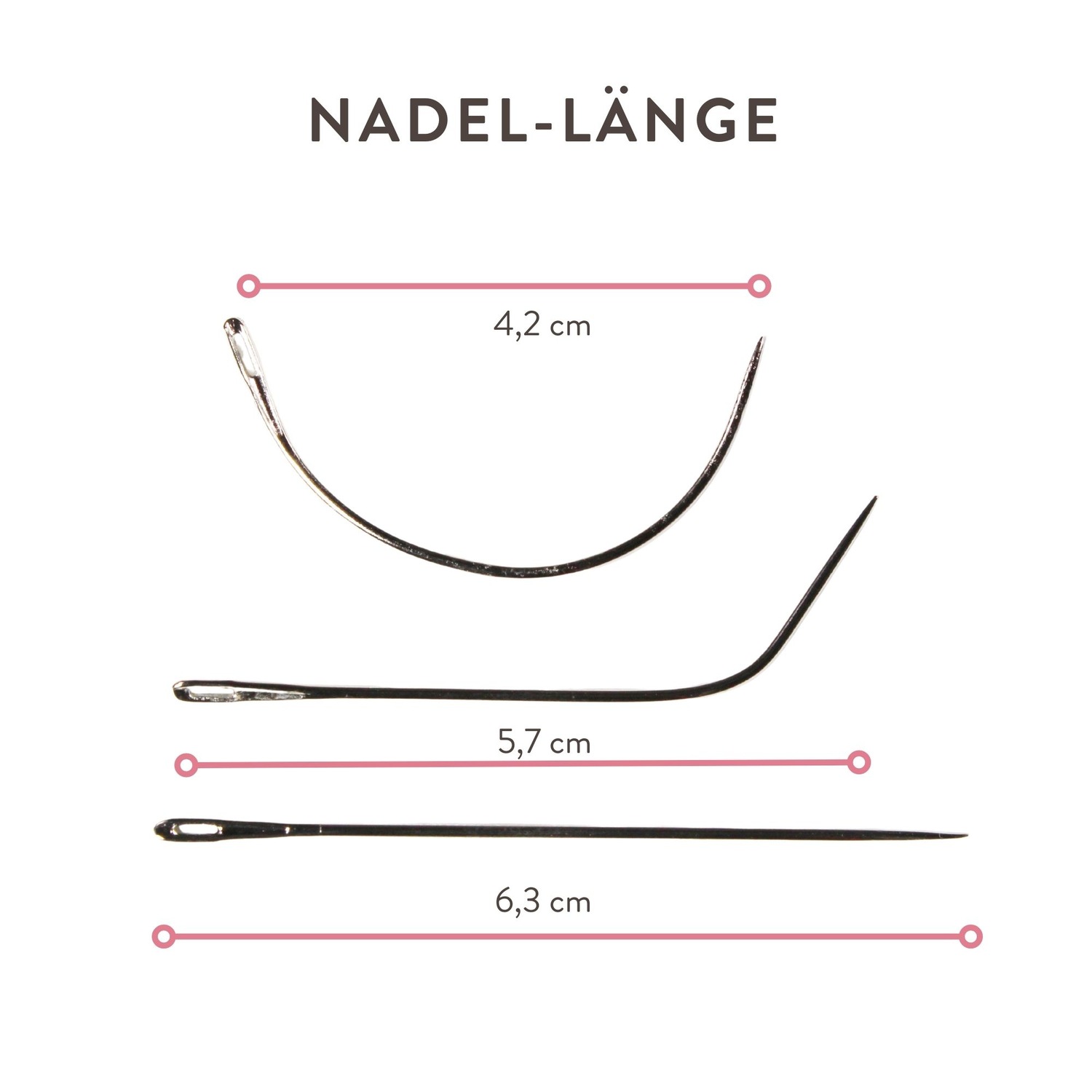 Накладные волосы nadel und faden im set für die extension weaving methode Hair2Heart, schwarz, количество 1 шт. — фото 2