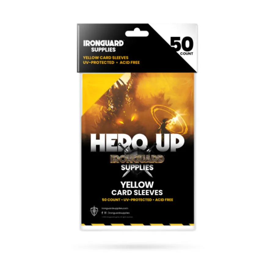 

Карманы для карточек - желтые (50), Card Sleeves & Protection (Ironguard Supplies)