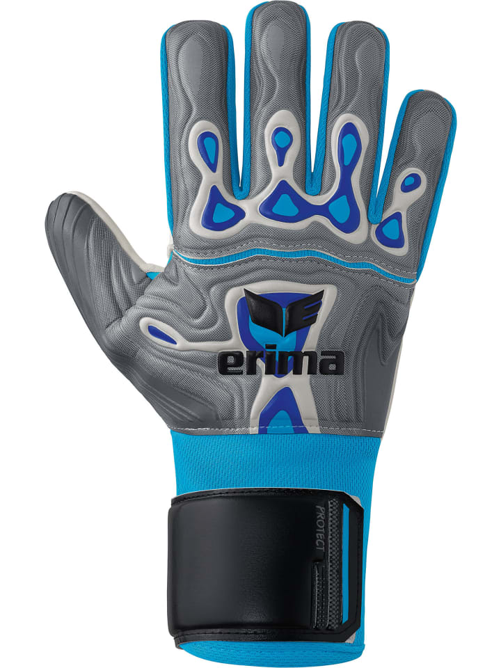 

Erima Детские вратарские перчатки серо-голубого цвета