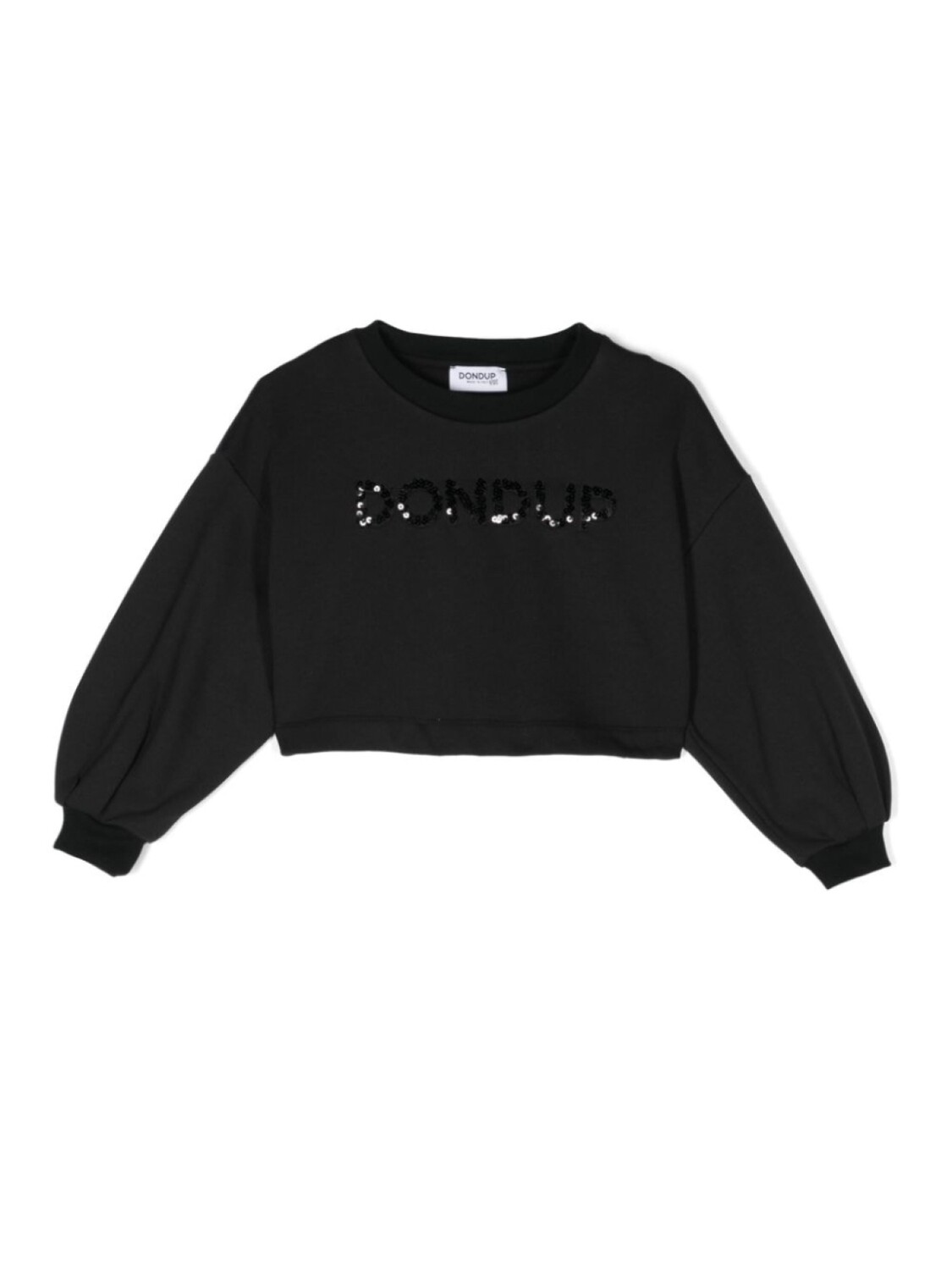 

DONDUP KIDS толстовка с логотипом и пайетками, черный