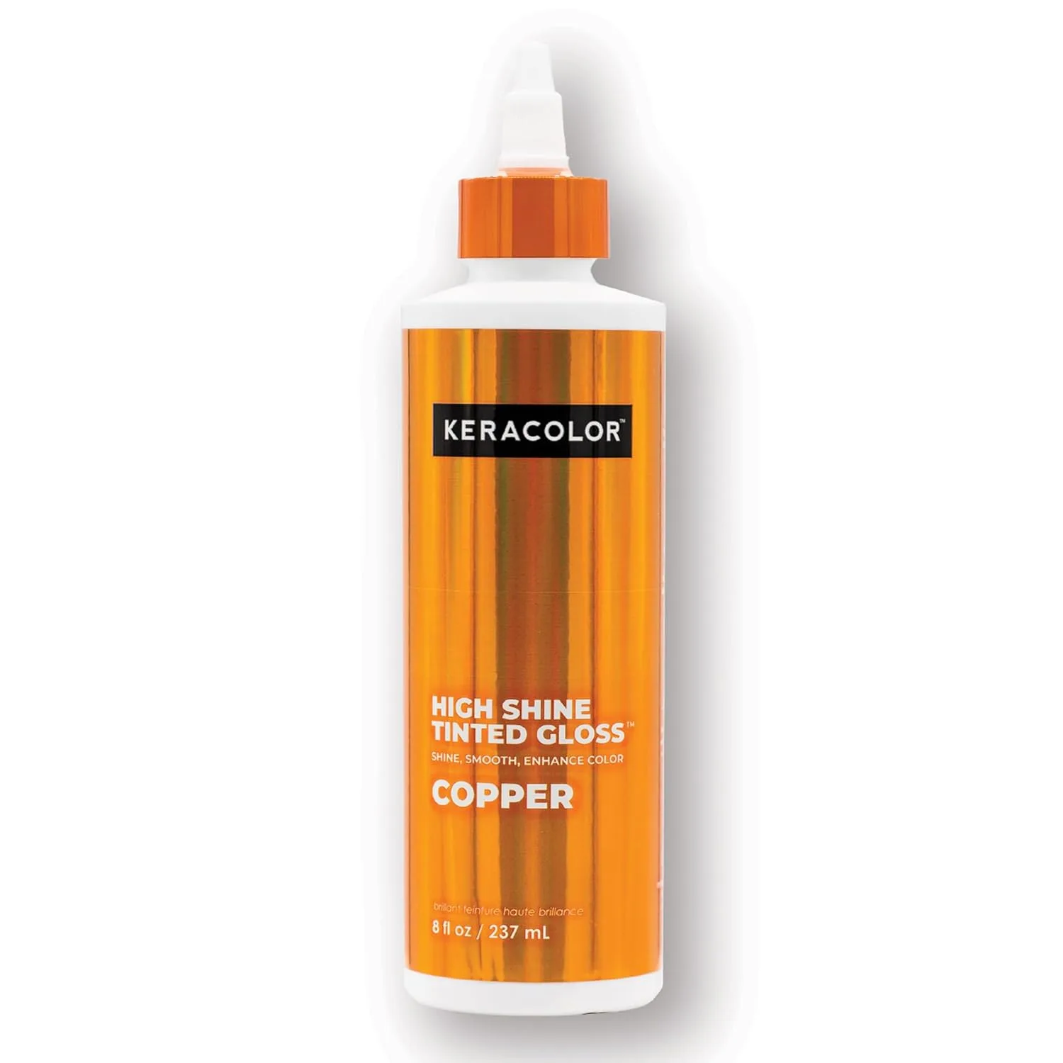 Keracolor High Shine Tinted Hair Gloss, In-Shower Hair Glaze, Sheer Color-Enhancing Glossing Treatment, Copper, 8 Fl Oz, Copper