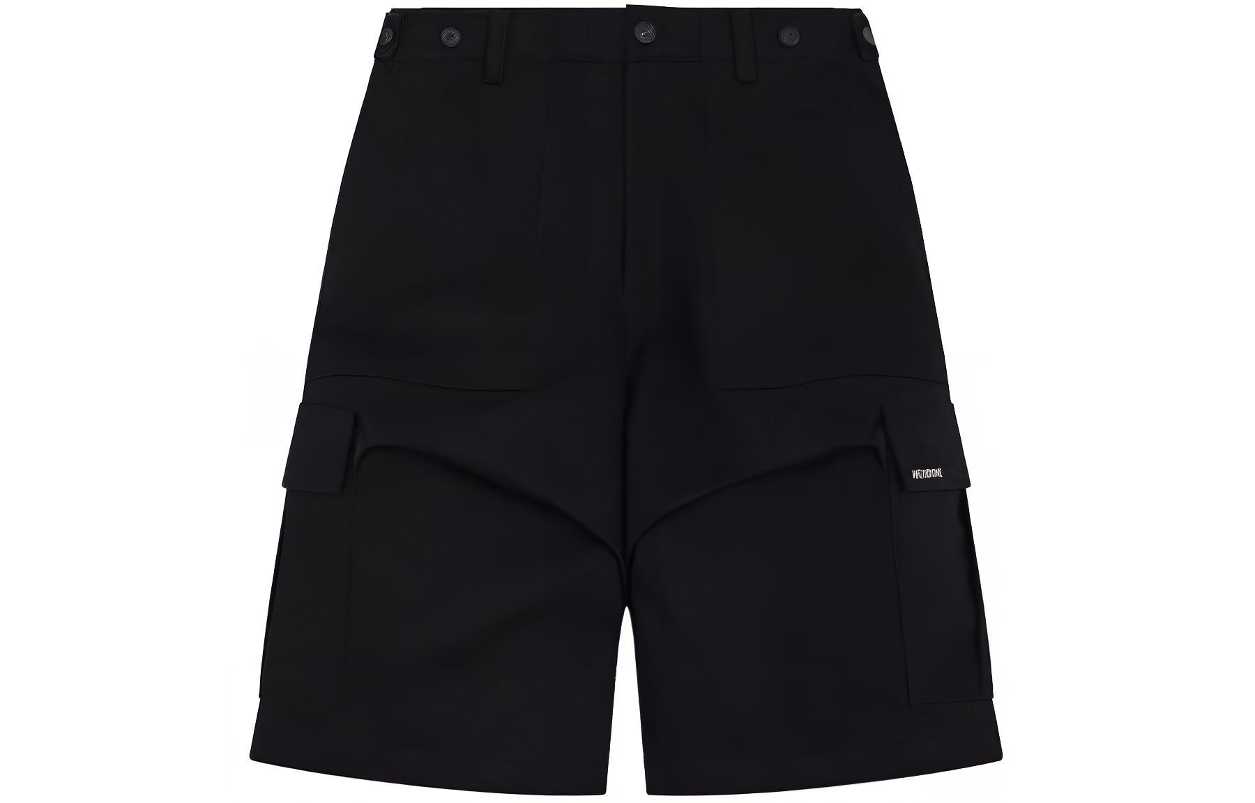 

WE11DONE Женские черные шорты повседневные SS24