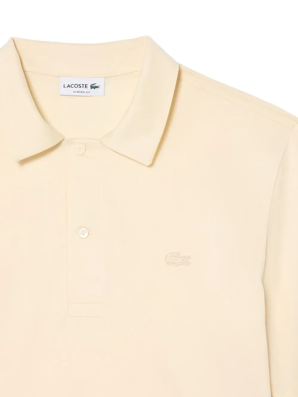 Рубашка-поло с коротким рукавом и логотипом Lacoste, нейтральный — фото 3