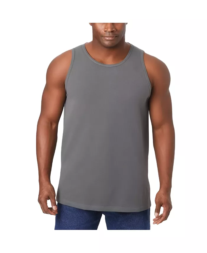 

Футболка-майка Big & Tall Heavyweight Cotton Tank KingSize, мультиколор