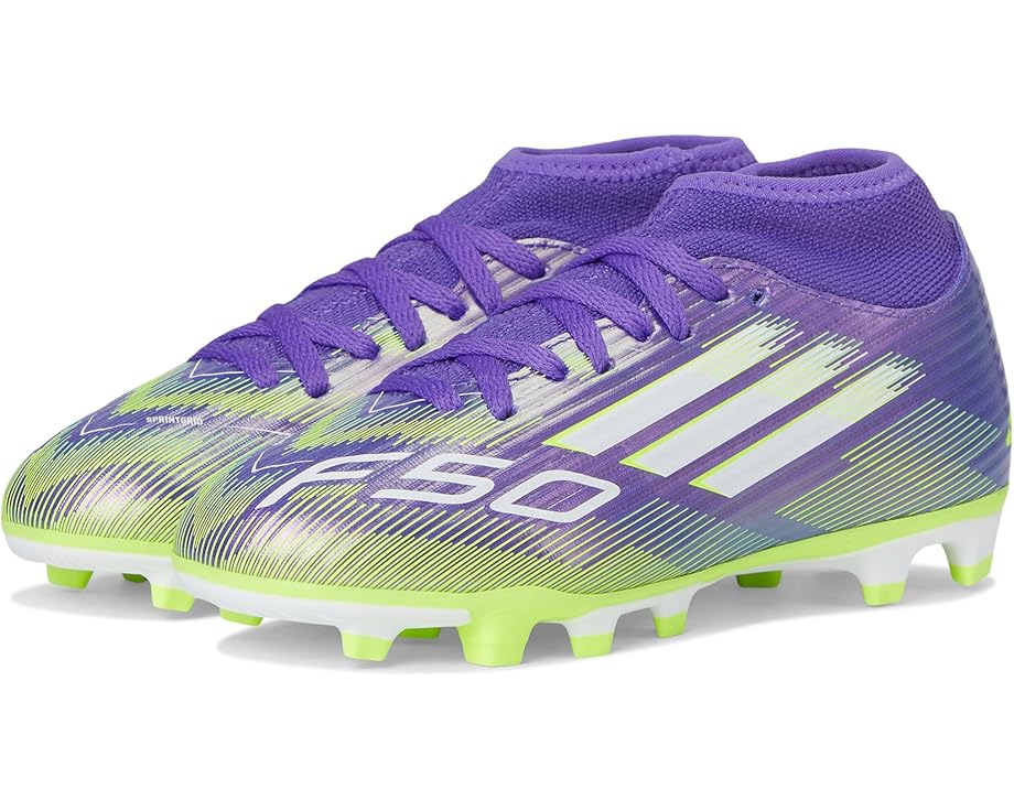 

Кроссовки adidas Kids F50 Club Firm Ground/Multi Ground Cleats, цвет Purple Rush/White/Lucid Lemon