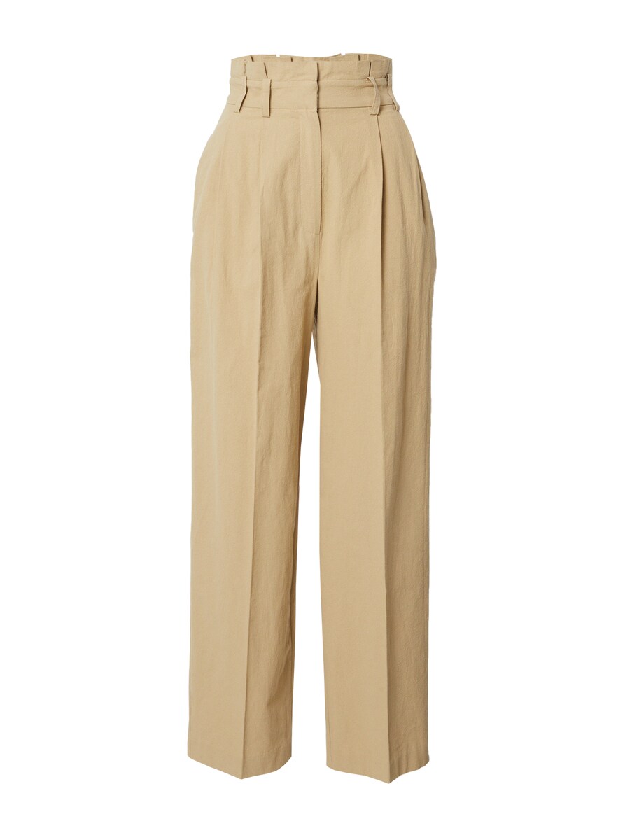 

Свободные брюки со складками спереди EDITED Becky, светло-бежевый