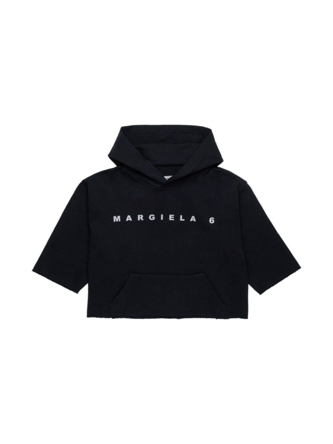 

MM6 Maison Margiela Kids хлопковая толстовка с логотипом, черный