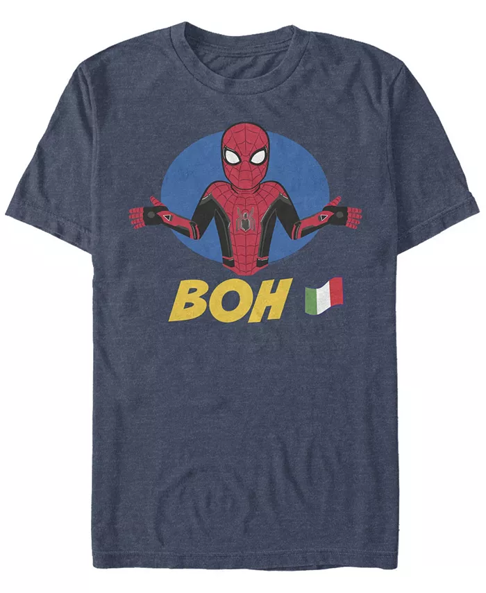 

Футболка мужская Marvel "Spider-Man Far From Home Boh Spidey Shrug" с короткими рукавами Fifth Sun, синий
