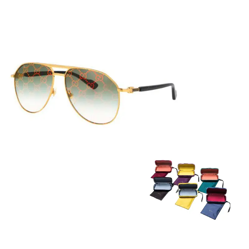 

Очки солнцезащитные мужские Gucci Aviator Frame, золотой / черный