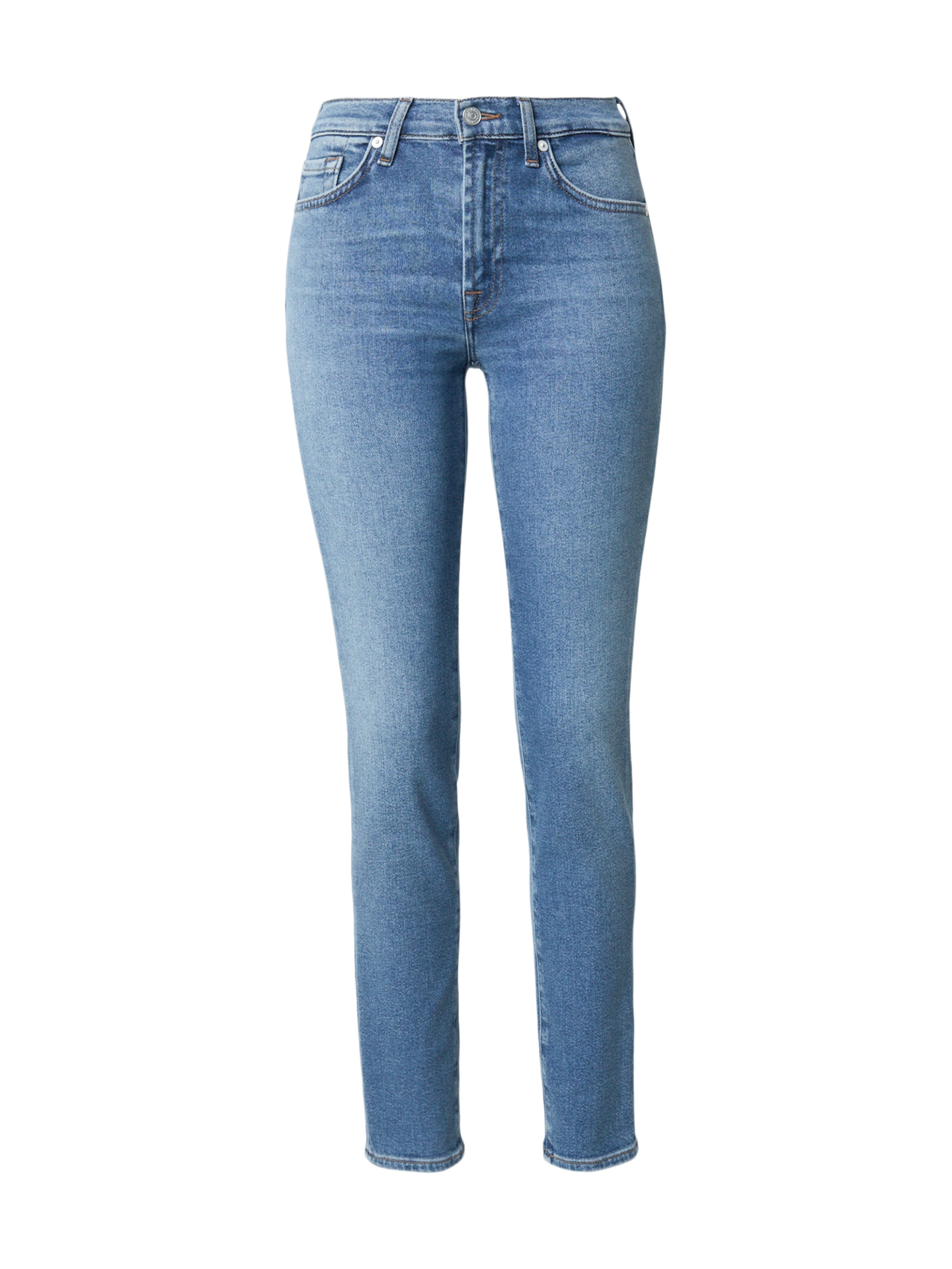 

7 for all mankind Скинни джинсы 'ROXANNE' в синем дениме