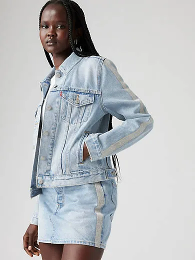 

Оригинальная куртка дальнобойщика Levi's, цвет Good As Silver - Light Wash