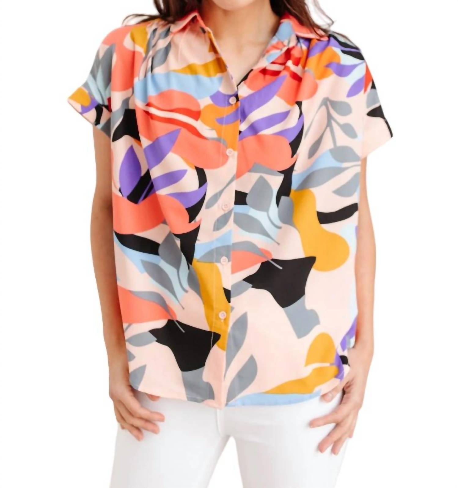 

Рабочий выходной топ с забавным принтом Jodifl, цвет funky print