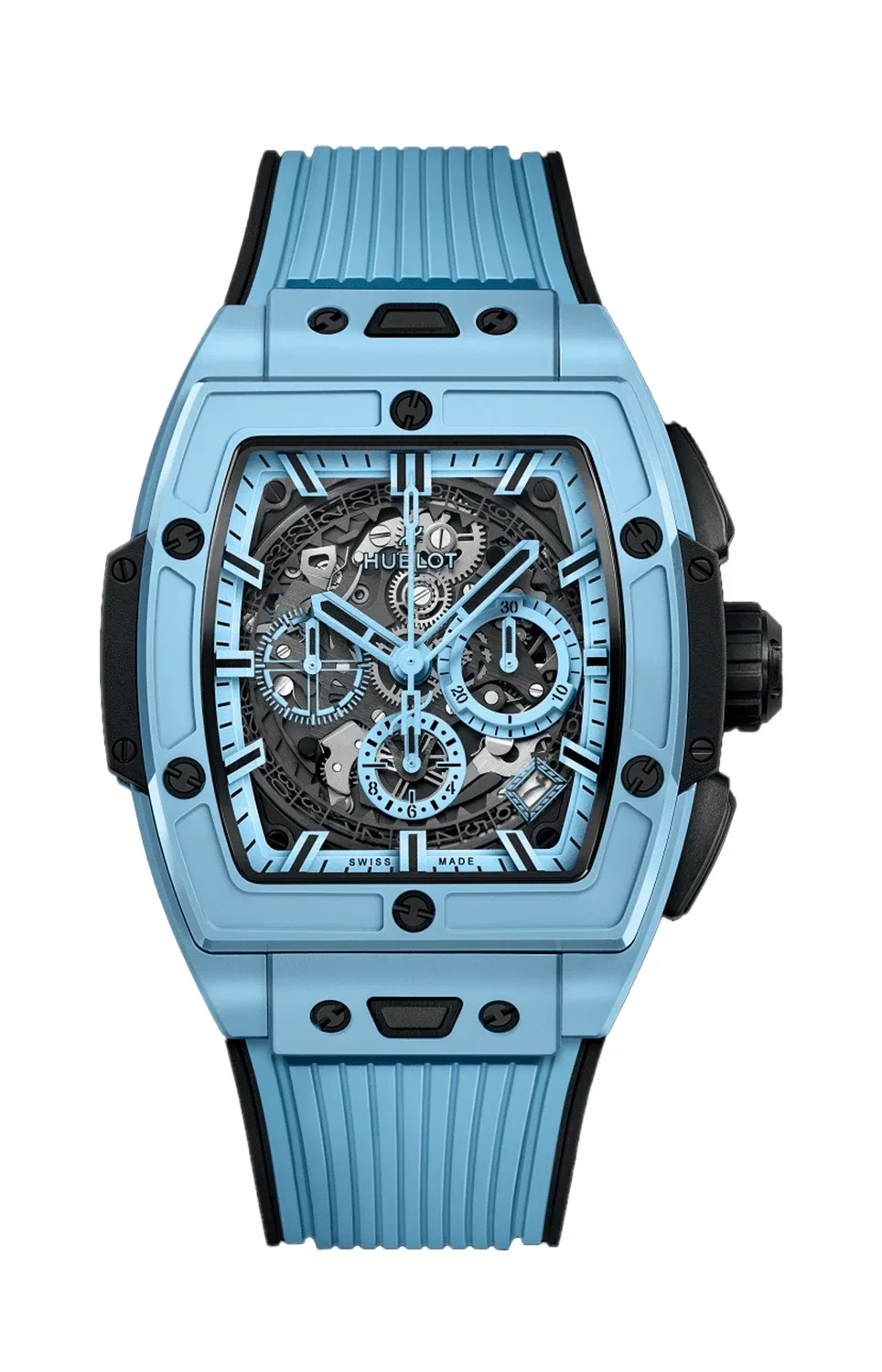 Spirit of big bang sky blue ceramic 42 мм - лимитированная серия - 642.EX.5110.RX HUBLOT, голубой