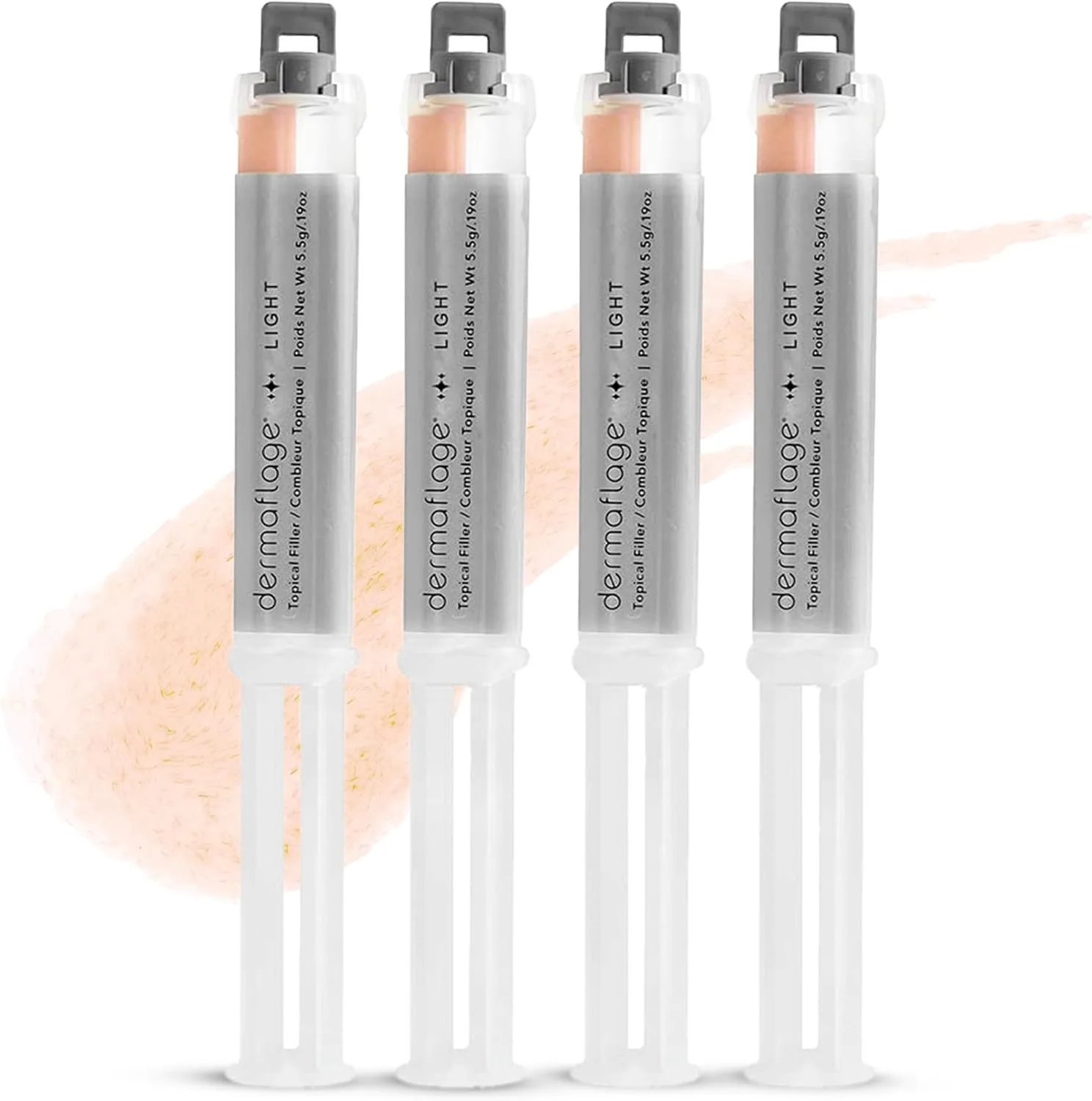 Набор для филлера Dermaflage для заполнения рубцов, 4 аппликатора., Light