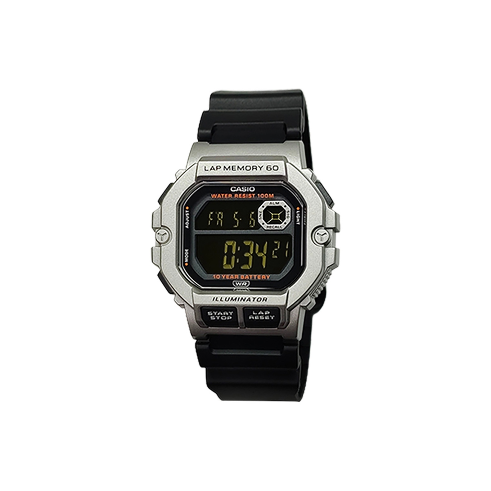 

CASIO Часы Retrofit Series Quartz Movement Resin Strap Watch Men's Watch Black Dial