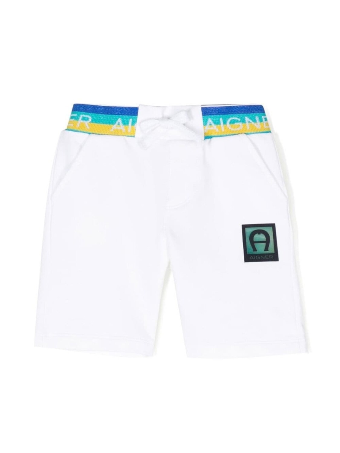 

Спортивные шорты с нашивкой-логотипом Aigner Kids, белый