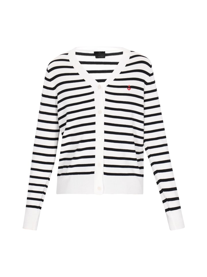 

Спортивная куртка DreiMaster Klassik, цвет offwhite black stripe