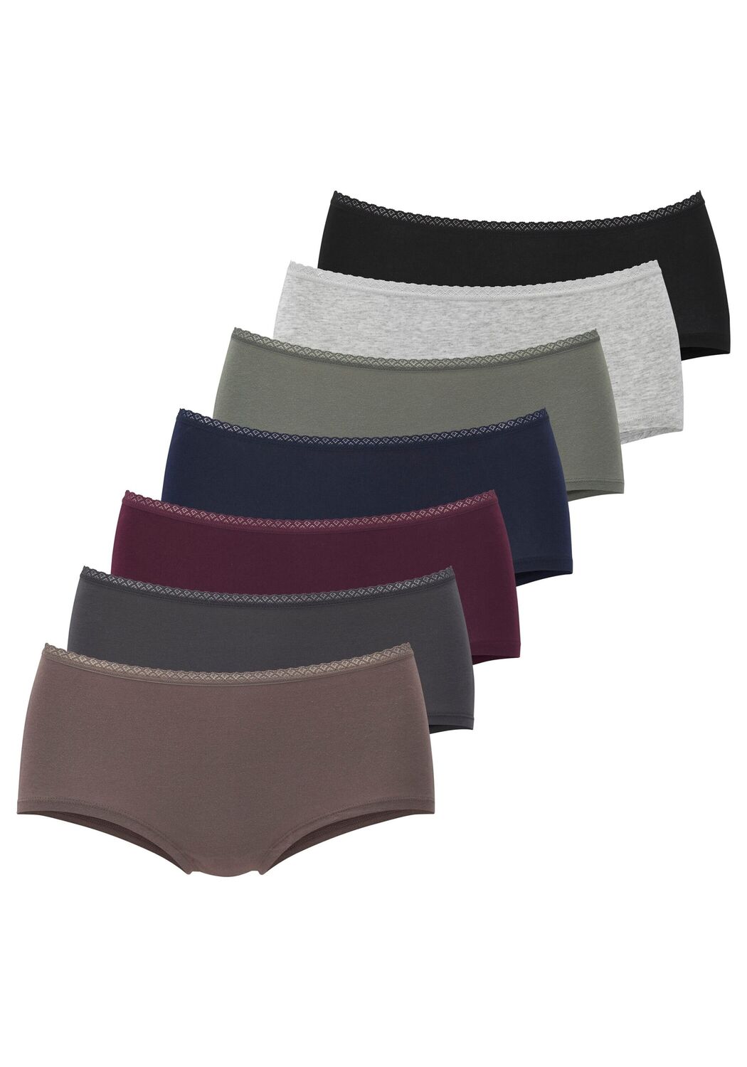

VIVANCE Трусы Boyshorts в цветах Navy, Brown, Mottled Grey, Light Green, Wine Red, Black