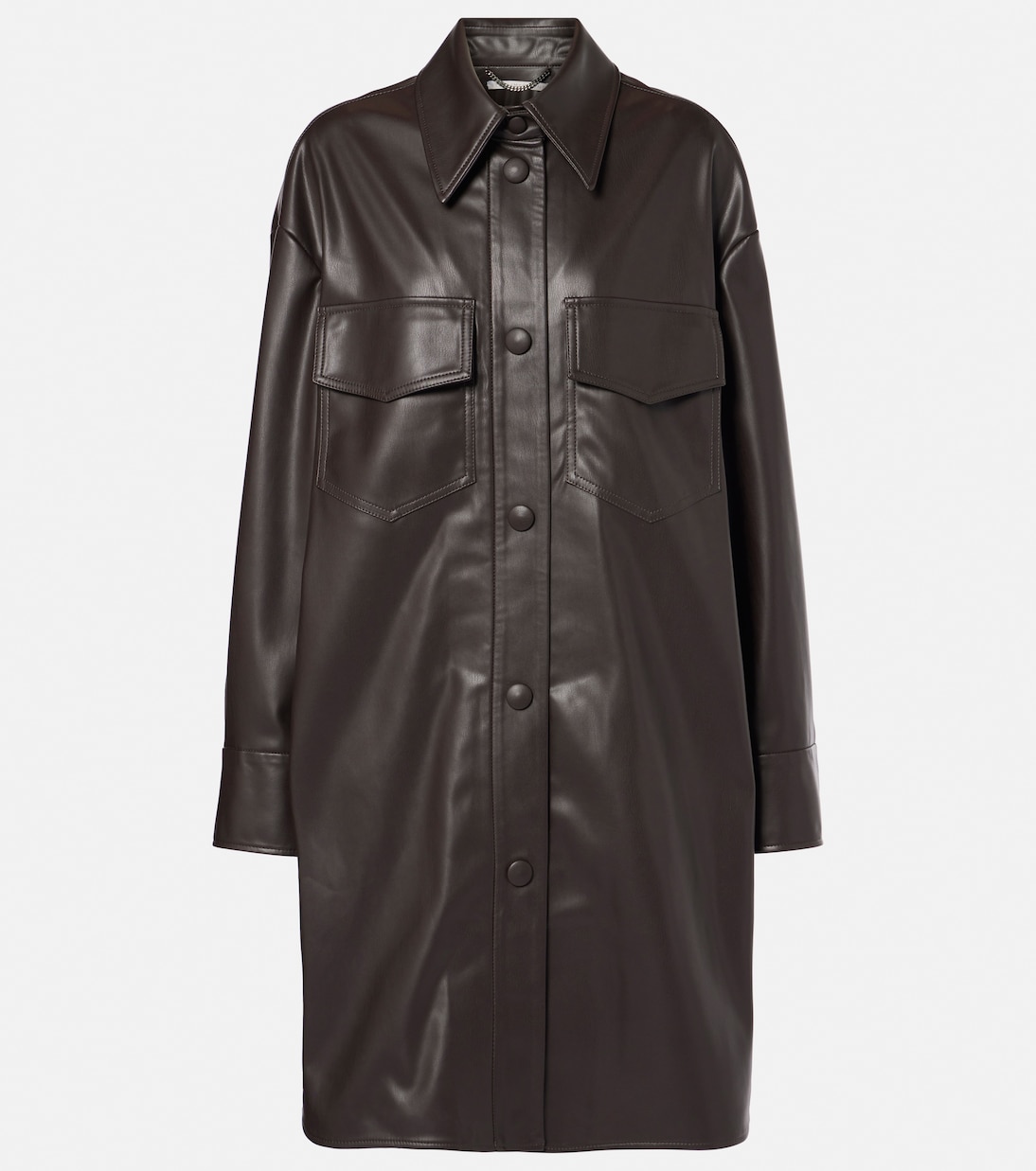 

Рубашка свободного кроя Stella McCartney, Dark Chocolate
