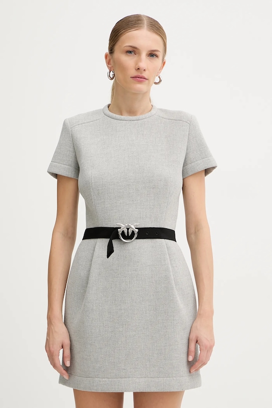 

Платье с шерстью Pinko, серый