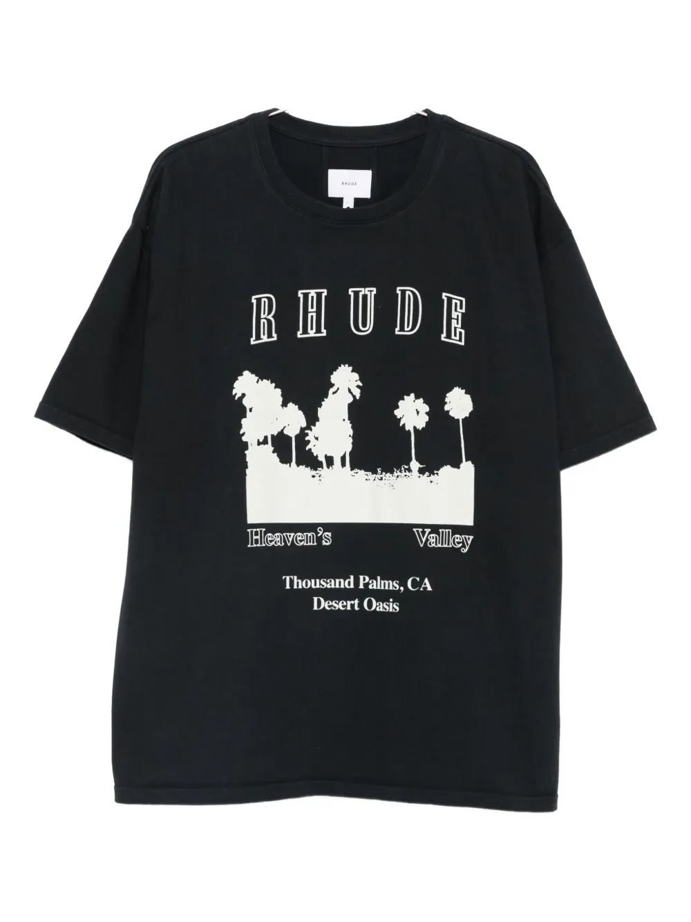 

Футболка с графическим принтом RHUDE, черный
