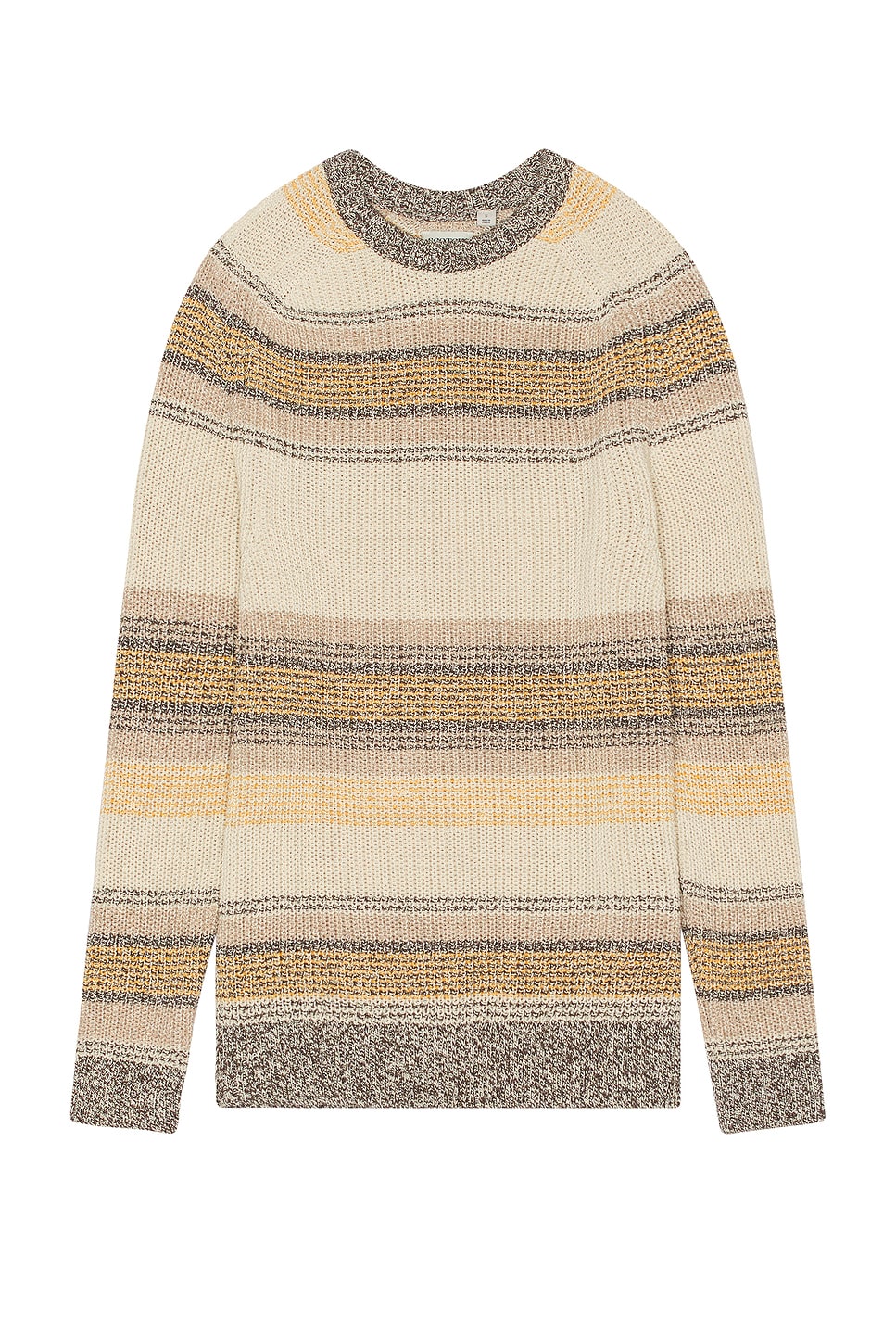 

Свитер из хлопка с градиентными полосками Scotch & Soda, коричневый