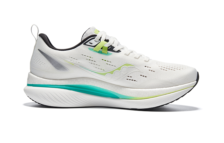 Saucony Кроссовки для бега Tide Slip Resistant Low top мужские бело-зеленые — фото 4