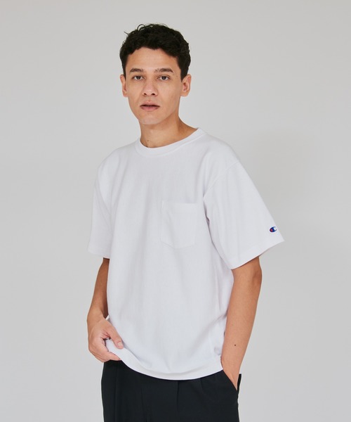 

Мужская футболка с коротким рукавом и карманом Champion Reverse Weave, белый