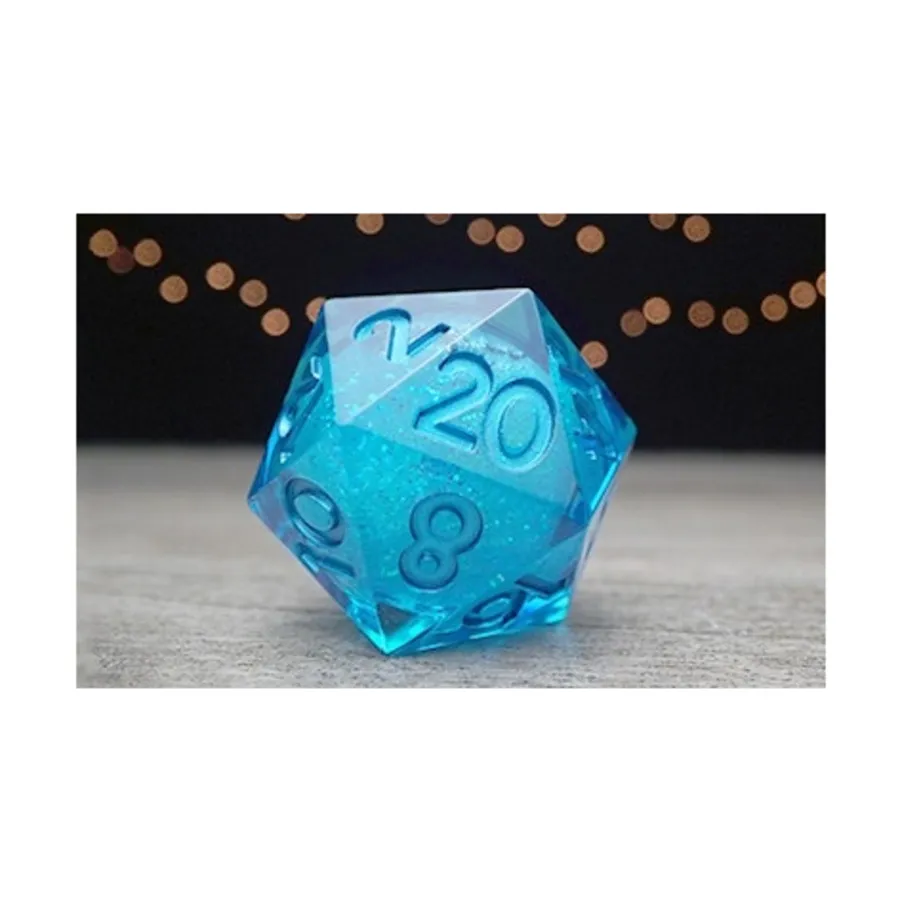 

Эликсир d20 - Синий с синим, Elixir Liquid Core Dice