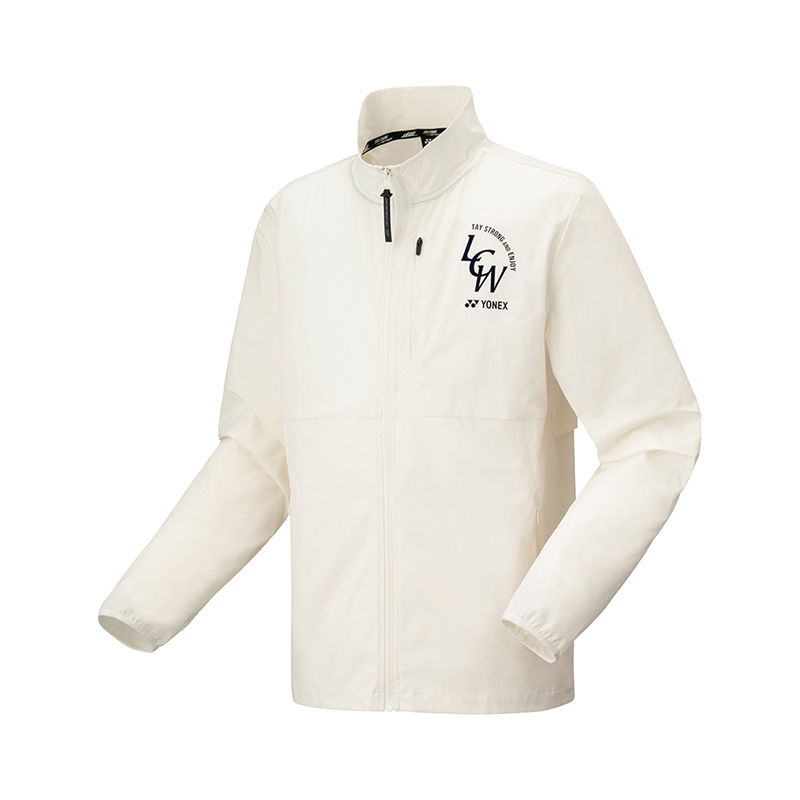 

YONEX Куртка серии Ли Цзунвэя унисекс, Natural White