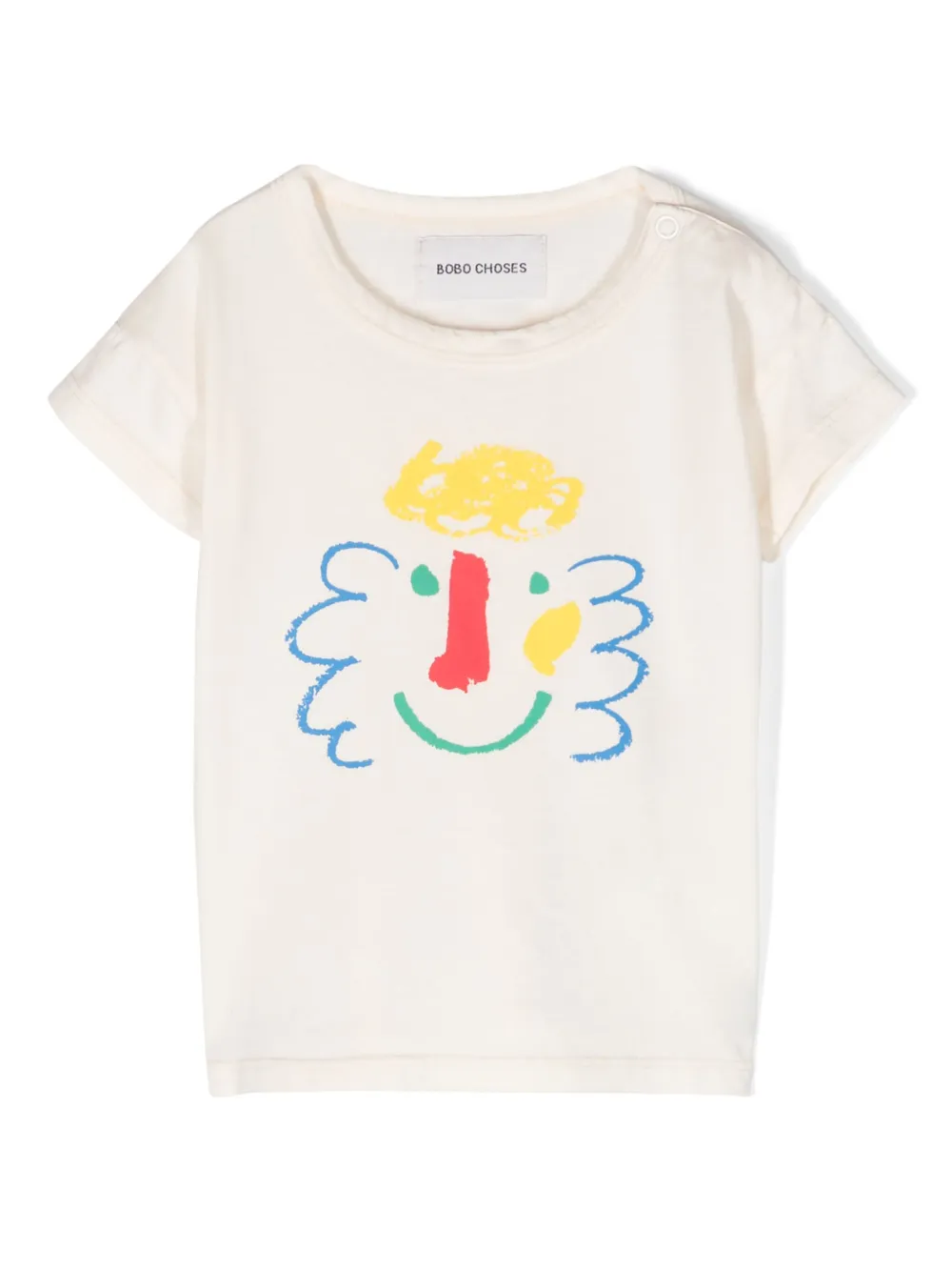 

Футболка Happy Mask из органического хлопка BOBO CHOSES, нейтральный