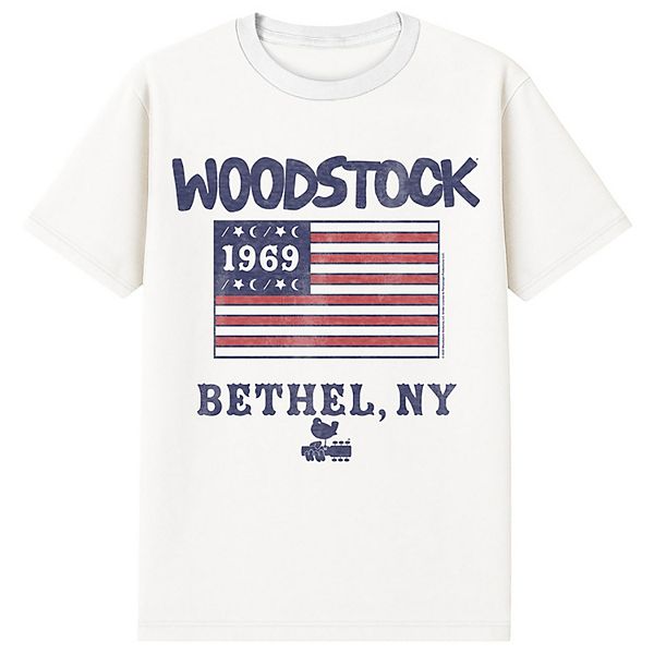 

Футболка с принтом Men's Woodstock Bethel, NY Licensed Character