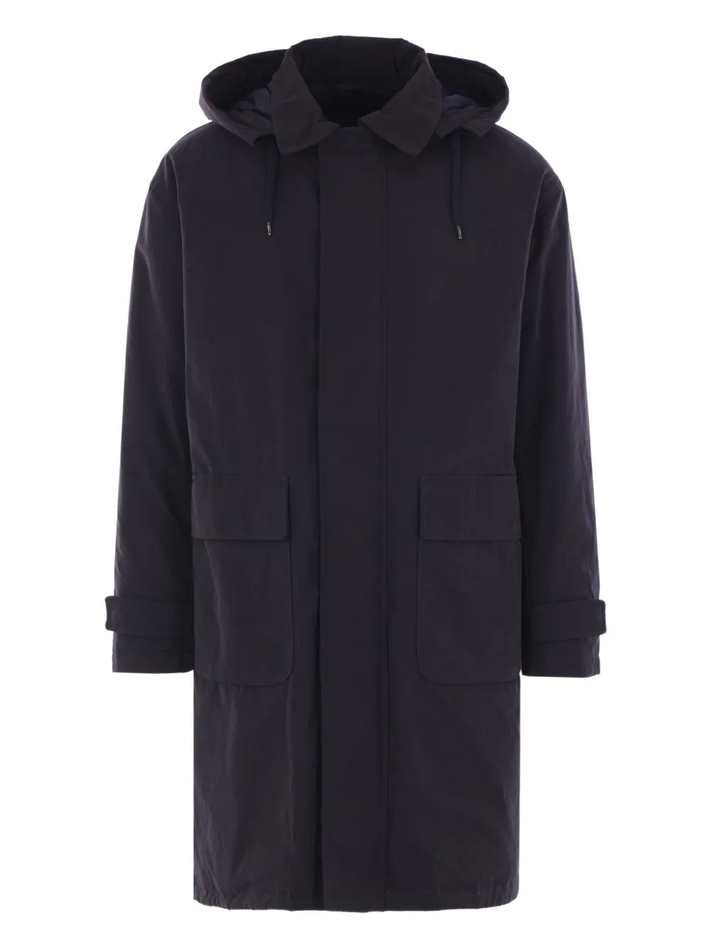 

Пуховое пальто с капюшоном Herno, синий