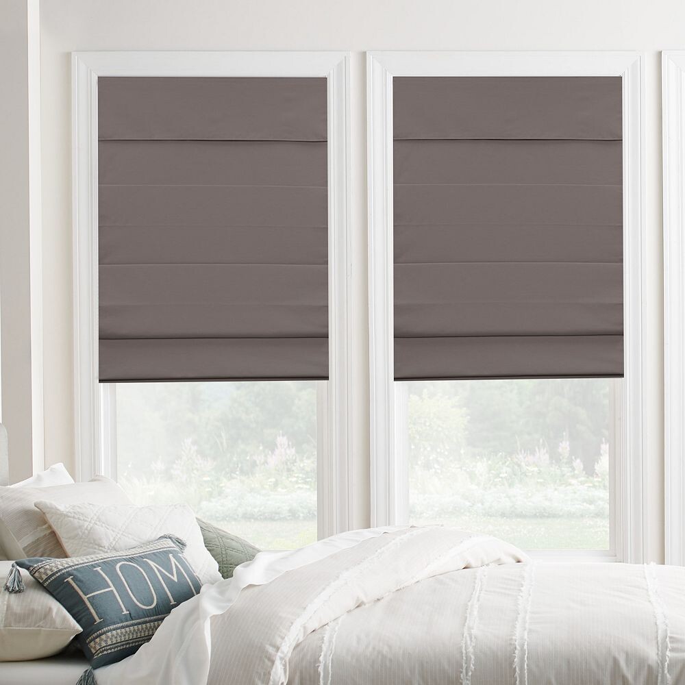 

Sonoma Goods For Life Cordless Classic Room затемняющая римская штора, серый