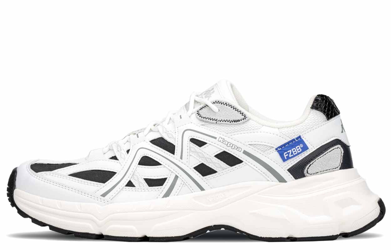 

Кроссовки Kappa Graffiti Chunky Sneakers Unisex Low-top Black/white, черный/белый