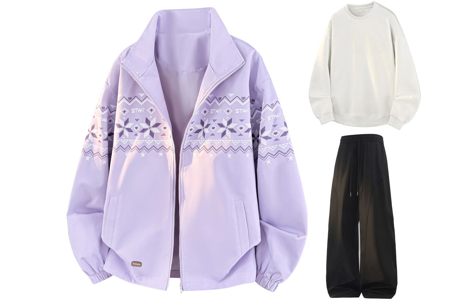 

Повседневная спортивная одежда Unisex WARRIOR, фиолетовый+белый+черный[free diy badge]