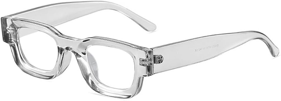 

Популярные модные маленькие солнцезащитные очки для женщин в стиле ретро-панк, защита от ультрафиолета UV400, модные солнцезащитные очки для мужчин, серые с прозрачными линзами, один размер TYUVIVO, Grey Clear