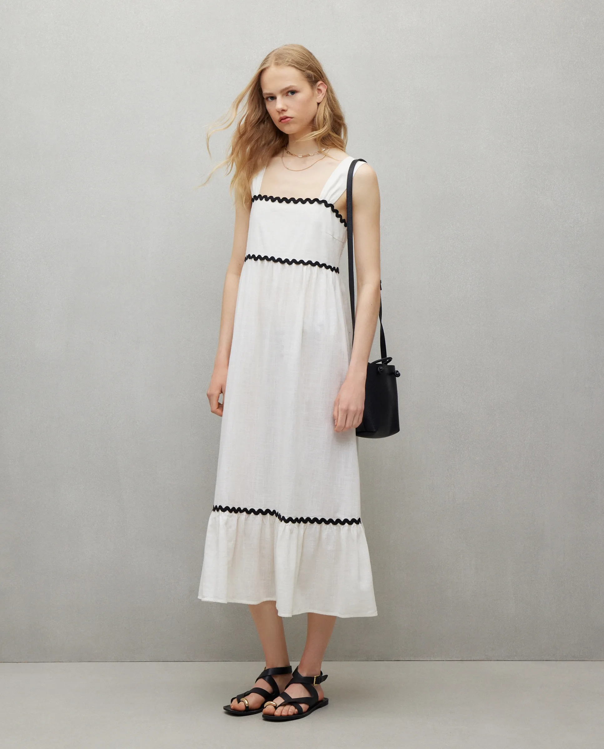 

Широкое длинное платье Easy Wear, белый