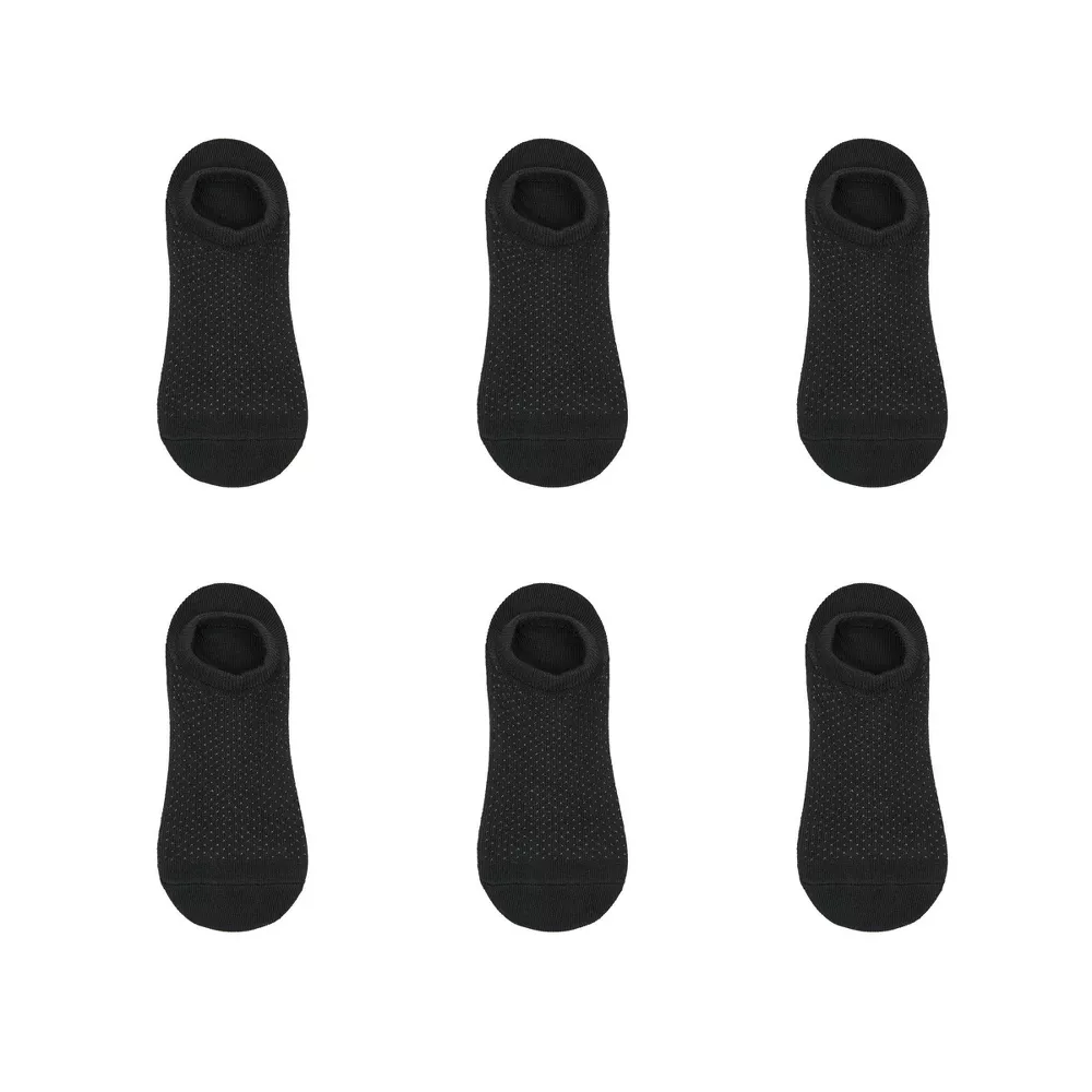 

Носки женские дышащие легкие 6 пар подкладки спортивные Fruit of the Loom, цвет Black