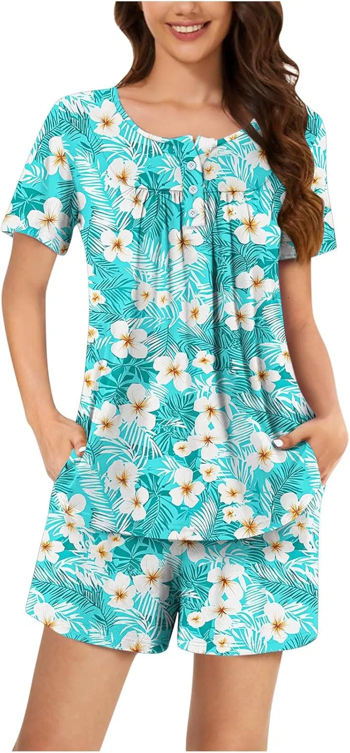 Пижамный комплект, с карманами, Mint Green