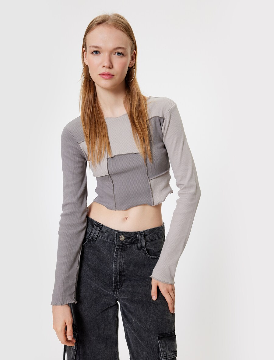 

Рубашка Koton, цвет Stone/Light grey