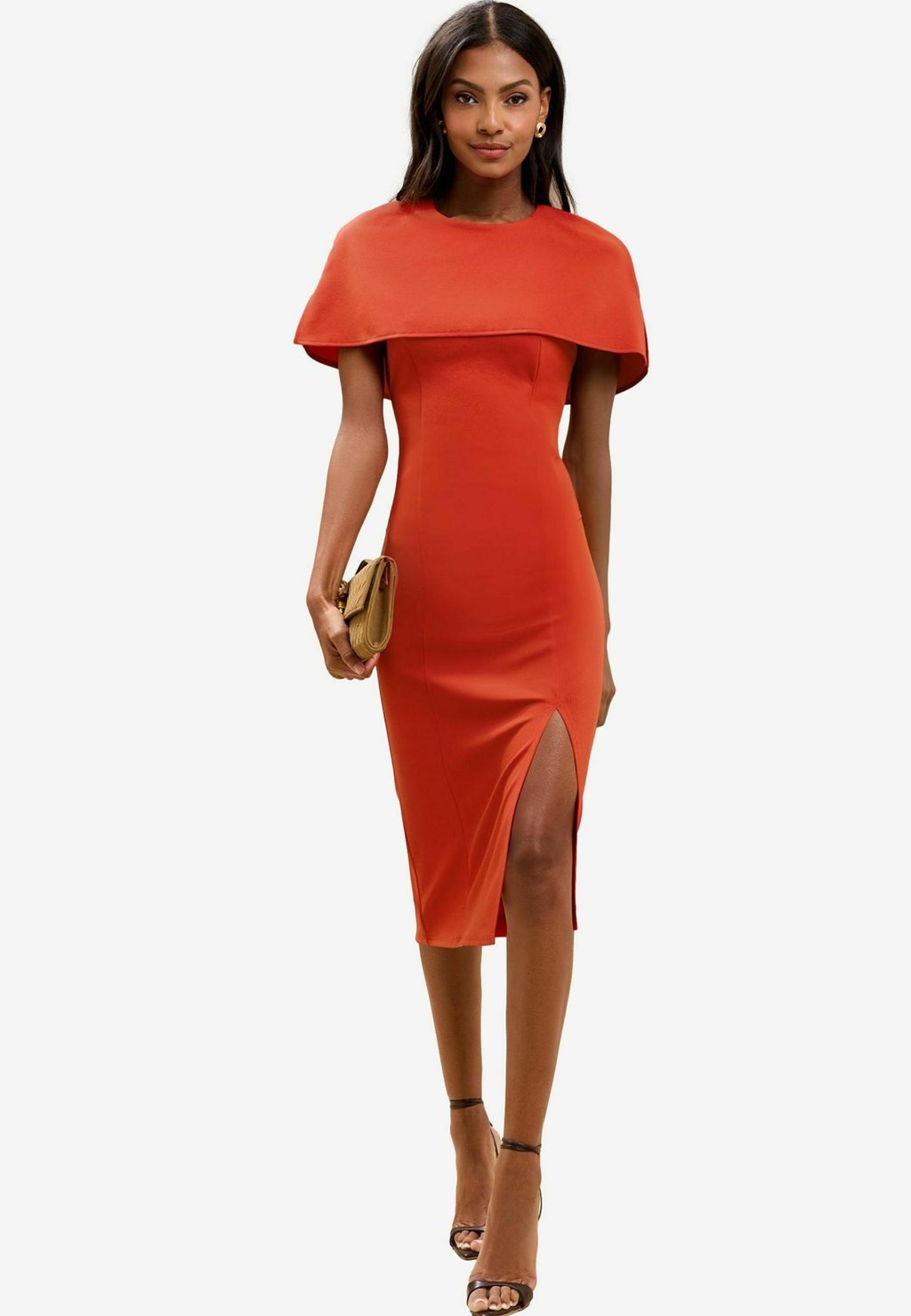 

Платье из джерси REGULAR FIT CAPE SLEEVE BODYCON MIDI Lipsy, красный