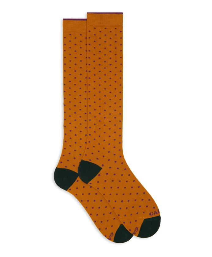 

Длинные носки в горошек Gallo, мультиколор